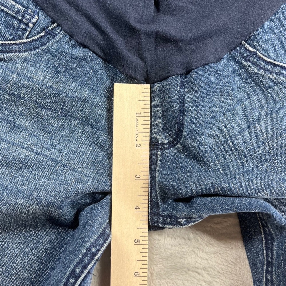 Indigo Blue Maternity Skinny Jeans Secret Fit Belly Dark Wash PXS Petite XS NWT - Picture 3 of 9
